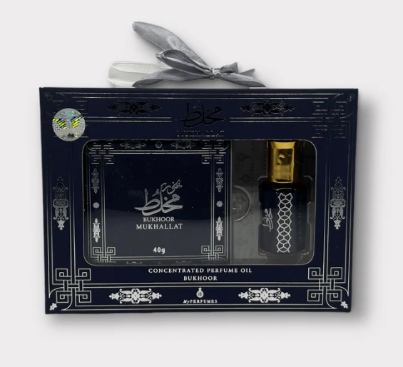 Gift Set Mukhallat 40g Bakhoor + 6ml Oil by My Perfumes