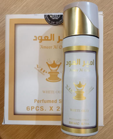 Pack of 6- DEO Ameer al Oud VIP 200ml Deodorant by Fragrance World