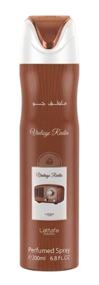 Vintage Radio 200ml Body Sprays by Lattafa Pride (Pack of 12)