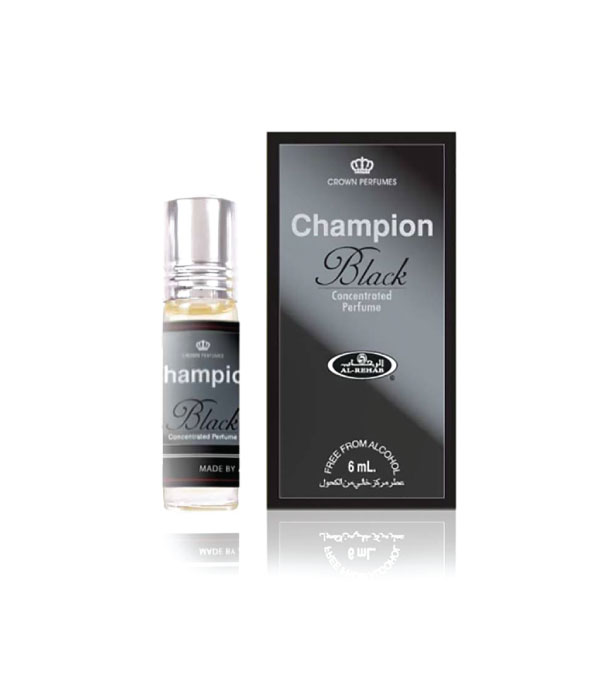 Pack of 6 - Champion Black  6ml Perfume Oil by Al Rehab
