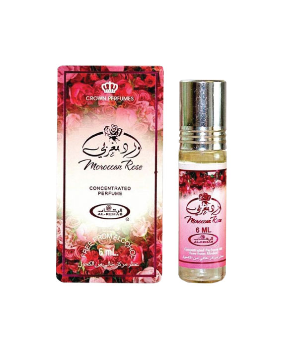 Pack of 6 - Moroccan Rose  6ml Perfume Oil by Al Rehab