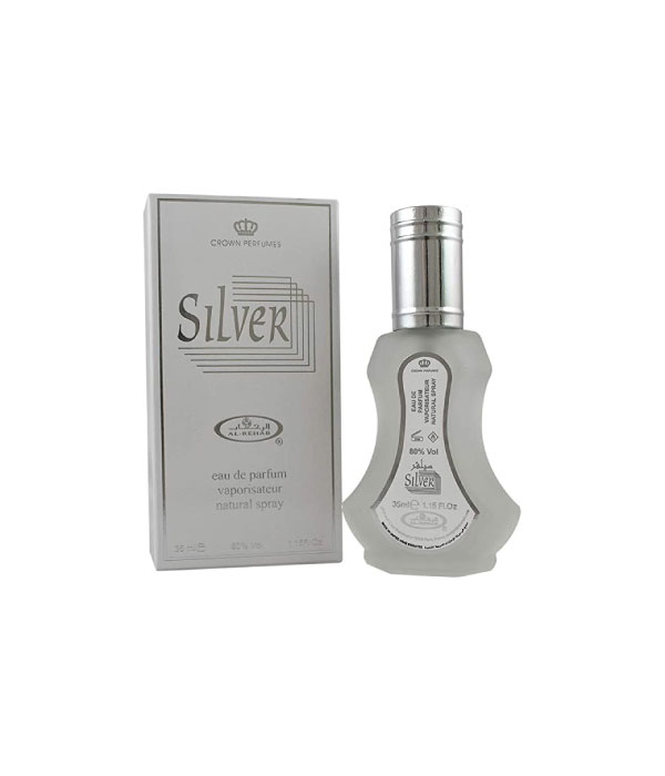 Pack of 12- Silver 35ml Perfume by Al Rehab